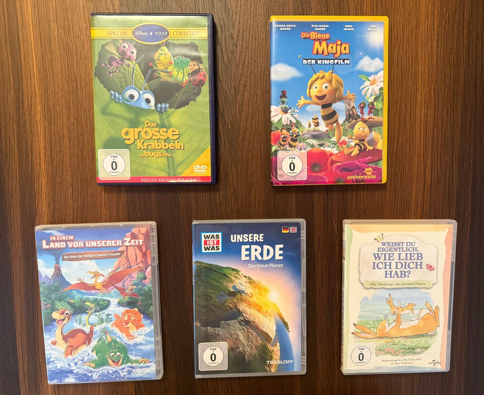 Tutti i DVDs: 5 DVDs Kinderfilme – Usato da Luzern venduto da isa_27cg