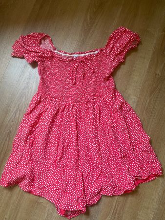 Gepunkteter Jumpsuit Gr XS