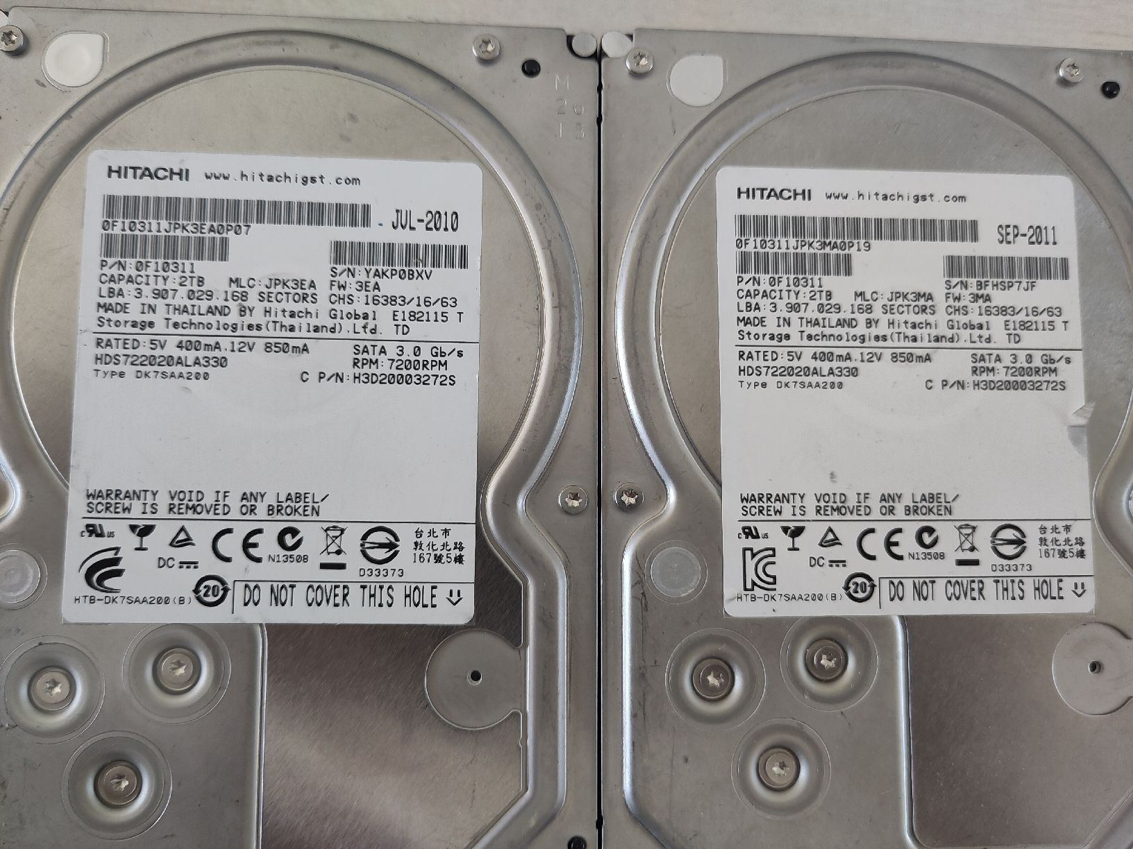 Dischi rigidi: 18x 3.5" HDD 0.25TB - 2TB – Difettoso da Sargans venduto da sve_hjs5 2
