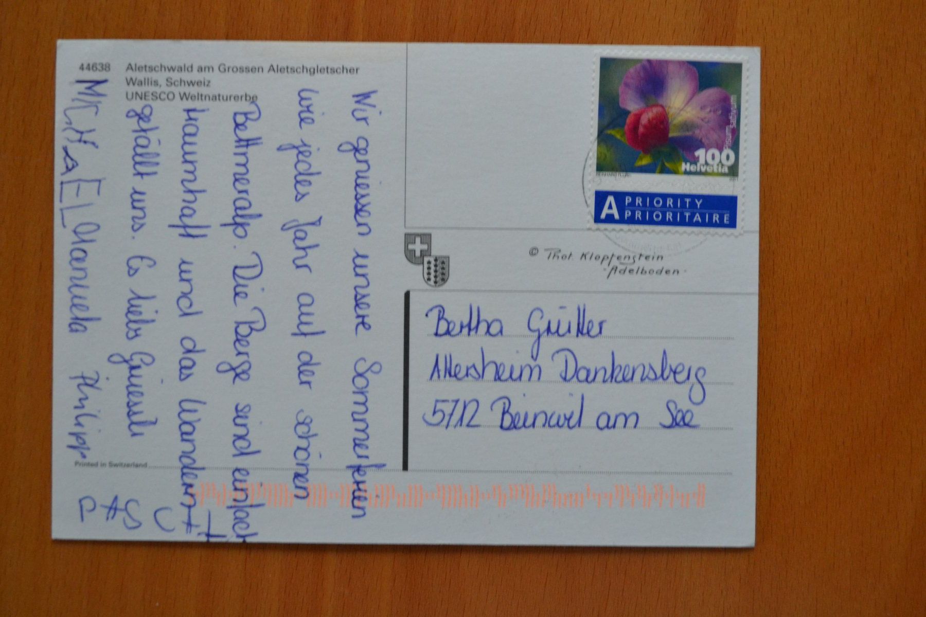 Cartoline postali: AK Aletschwald VS – Usato da Beinwil am See venduto da kajak55 1