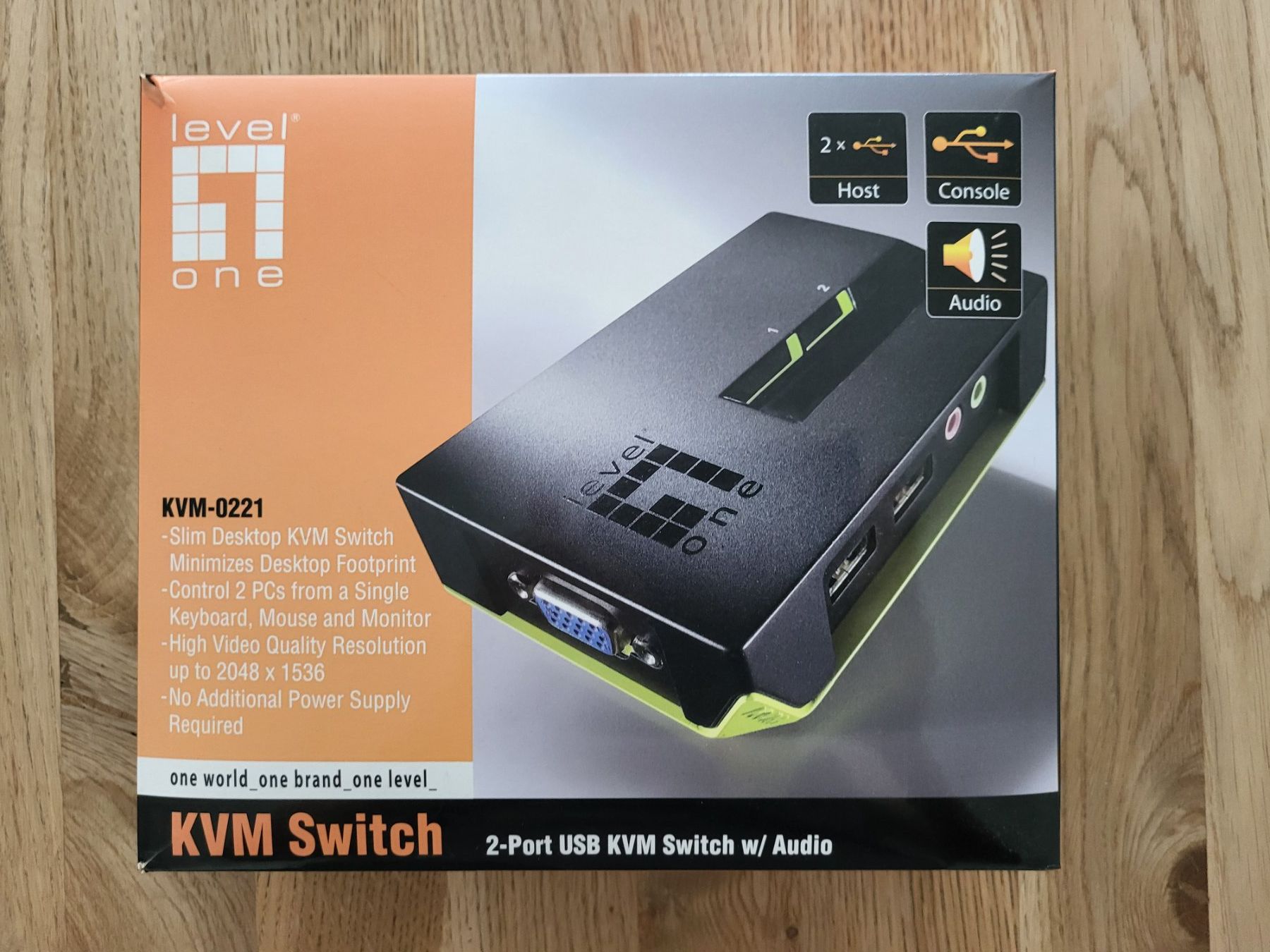 Hubs & Switches: LevelOne KVM Switch KVM-0221 2-Port USB mit Audio – Neu (gemäss Beschreibung) aus Waltenschwil von creativeline