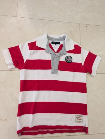 Poloshirt Tommy Hilfiger, Kinder Grösse 6 rot-weiss gestreif