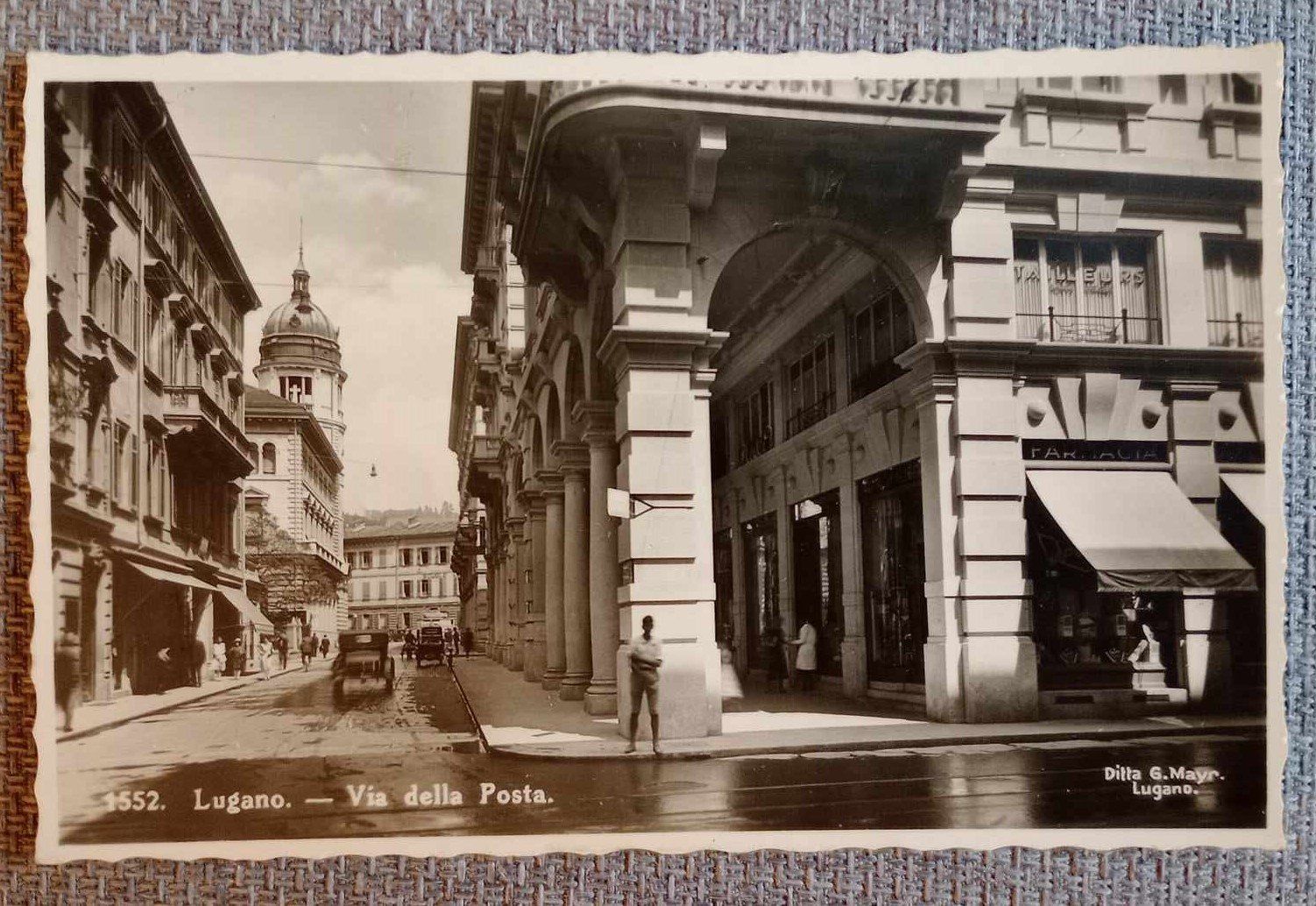 Ansichtskarten: Cartolina / carte postale - LUGANO - Via della Posta – Gebraucht aus Le Locle von PereiraHugo