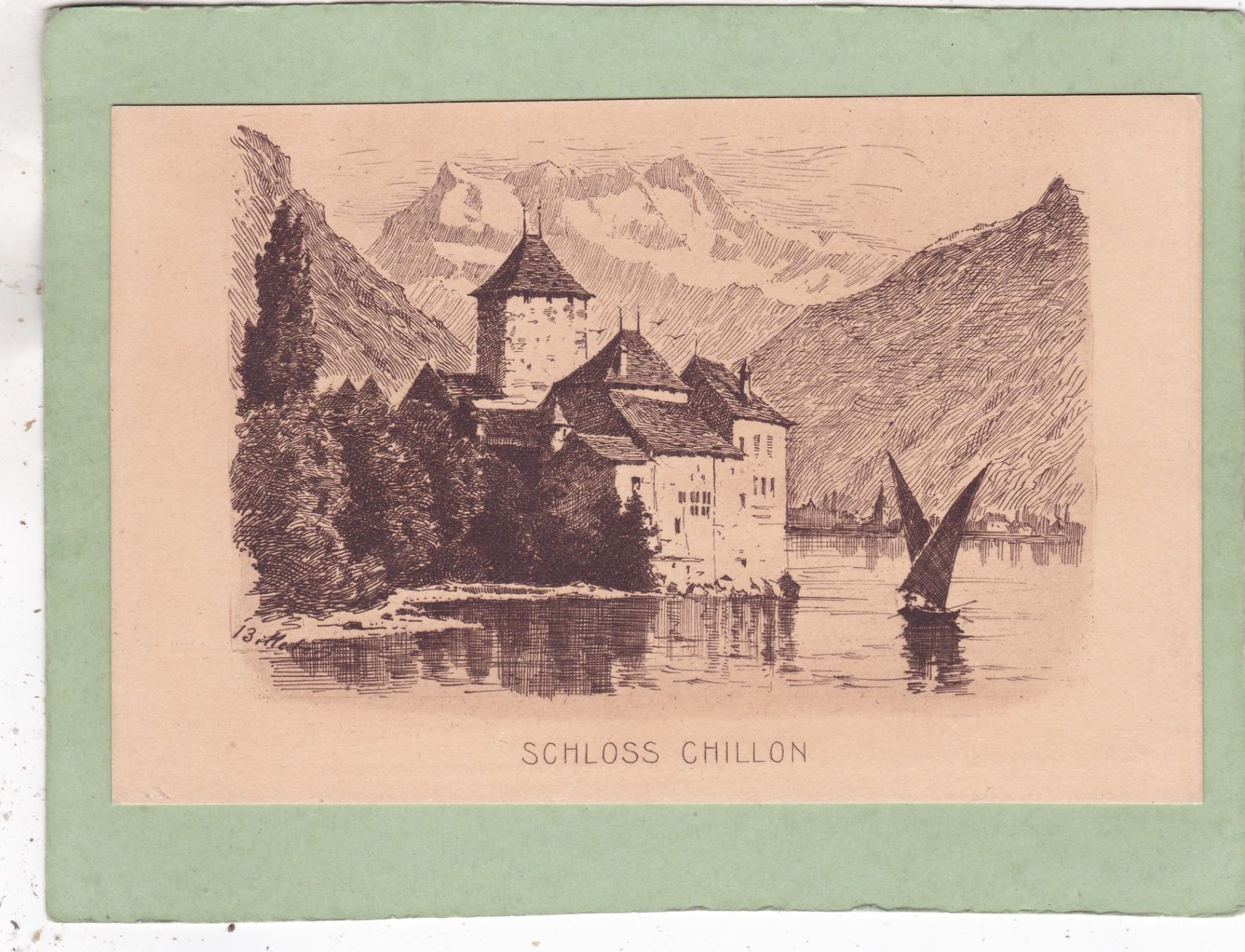Ansichtskarten: Schloss Chillon – Gebraucht aus Herisau von Lisegrat2008