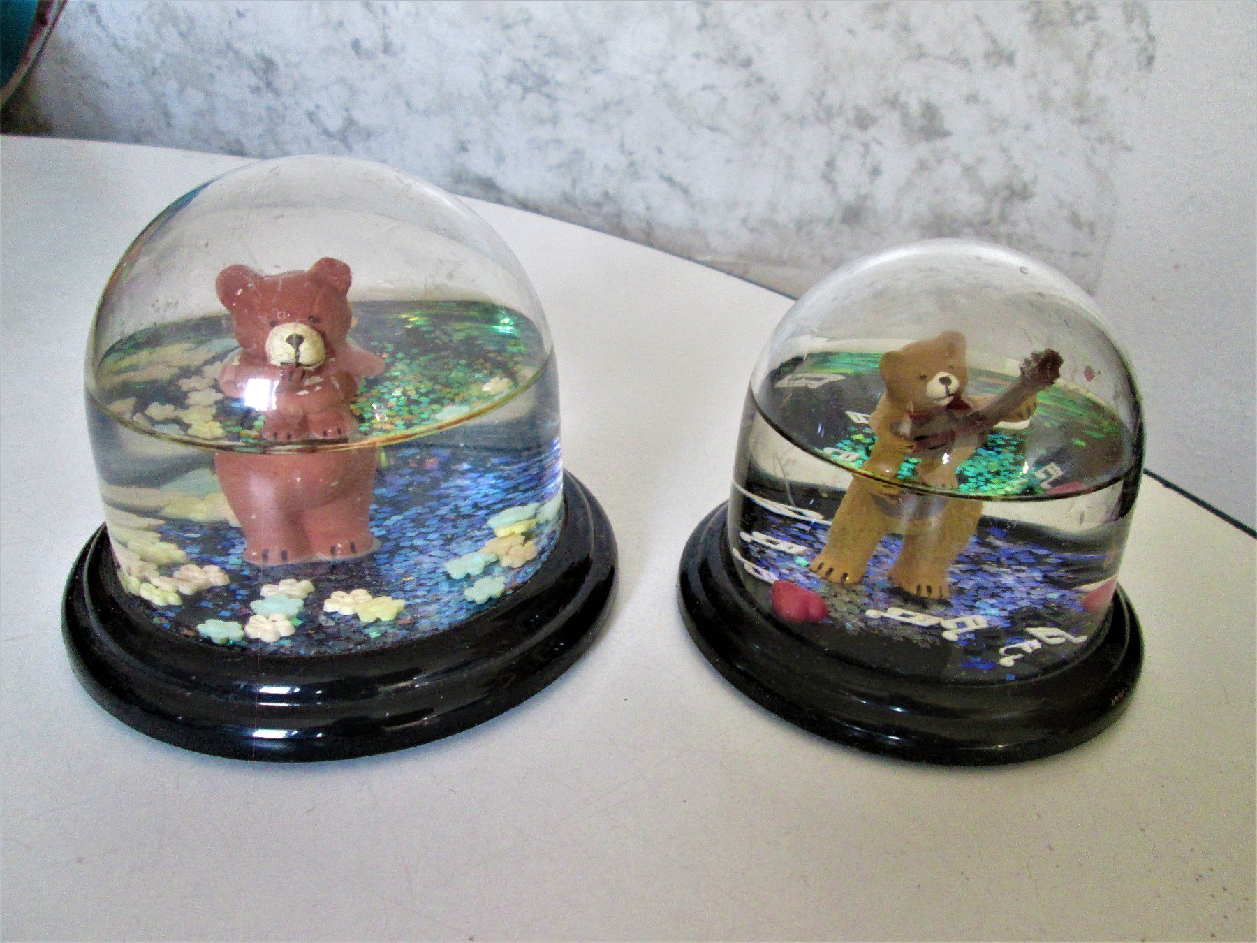 Tutte le decorazioni: 2 Schneebälle mit Teddybären – Usato da Sementina venduto da babucia