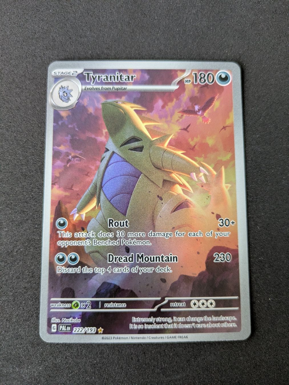 Pokémon Sammelbilder & Trading cards: Tyranitar (Paldea Evolved) – Neu (gemäss Beschreibung) aus Hochdorf von NoctisCaelum