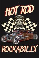 Blechschild-HOT ROD ROCKABILLY