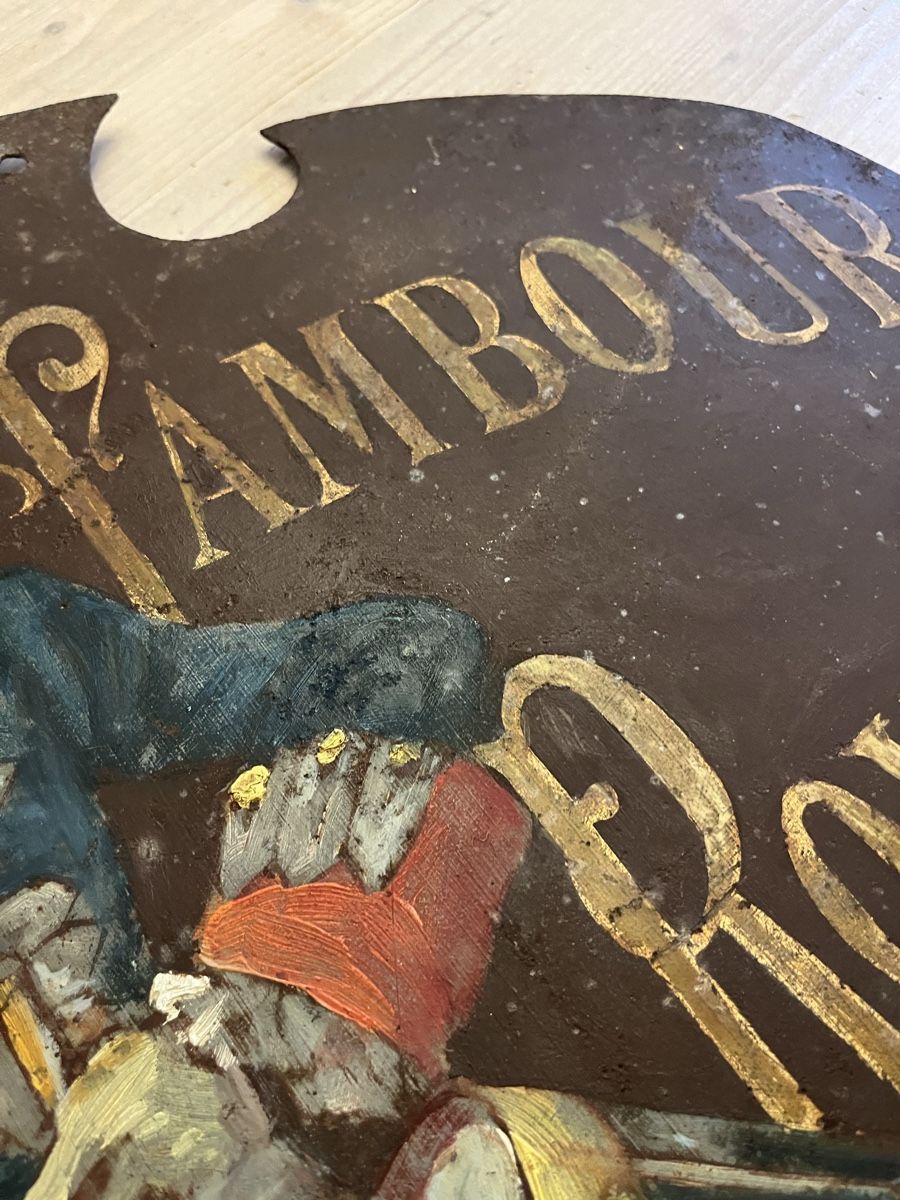 Insegne: Antikes Schild Handgemalt Doppelseitig – Usato da Binningen venduto da Goldsmith8 4
