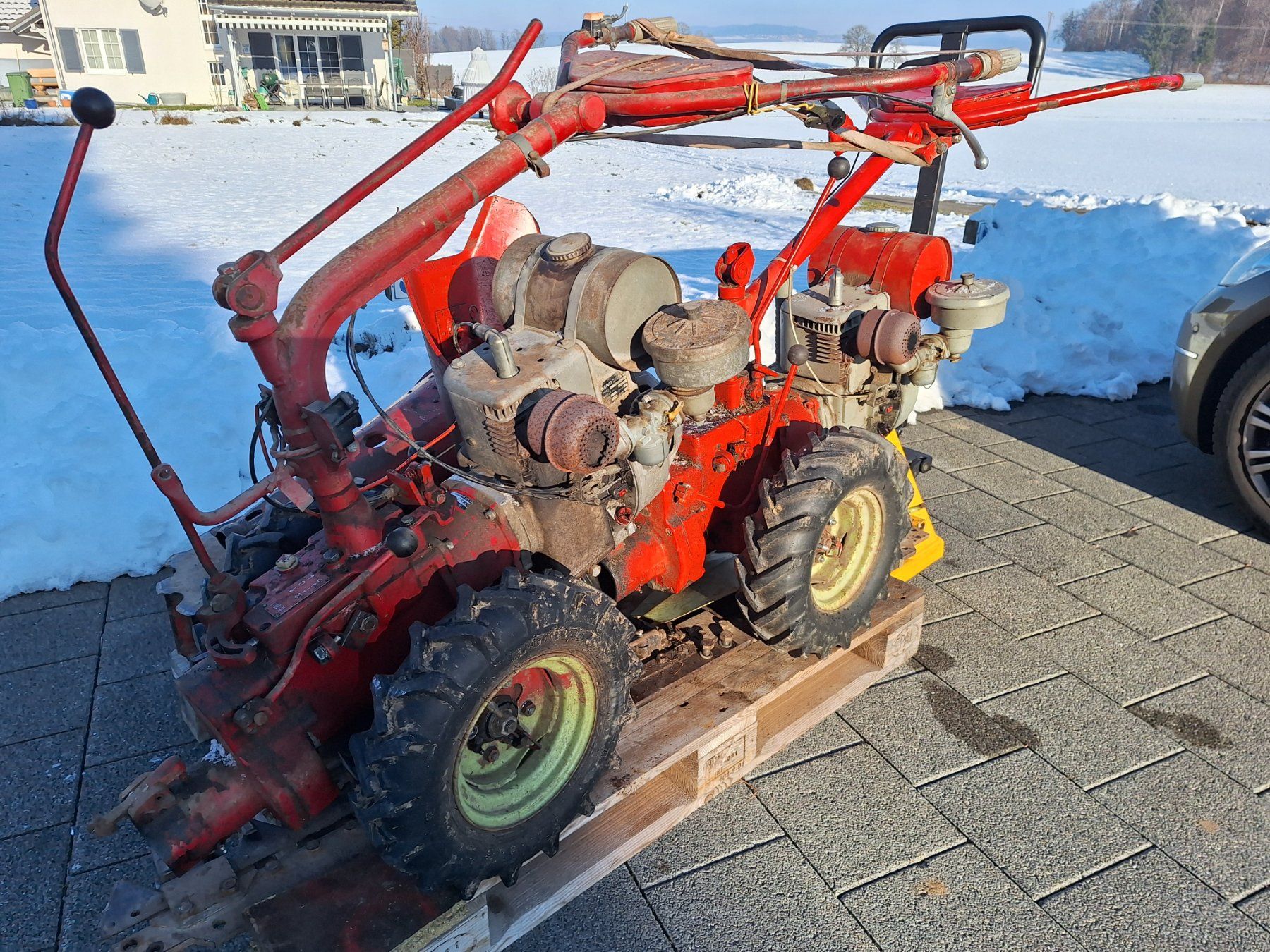 Aebi Traktoren: AEBI AM 15 2 Stück Motormäher Einachser Traktor – Defekt aus Auw von Zuendapp1952