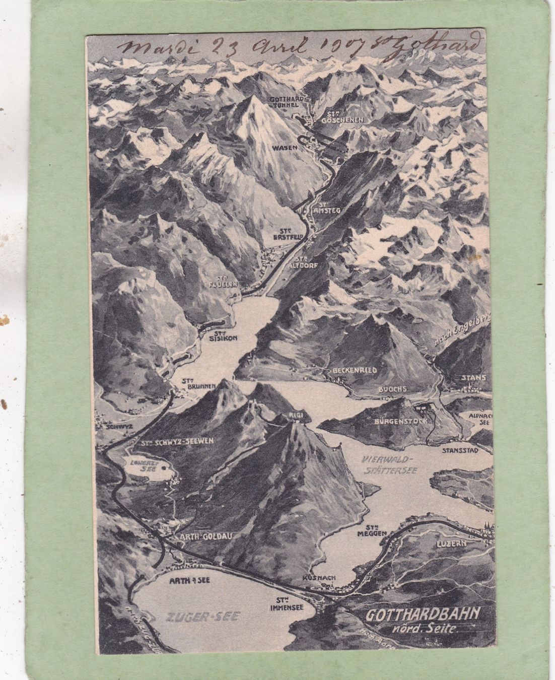 Ansichtskarten: Gotthard Bahn – Gebraucht aus Herisau von Lisegrat2008