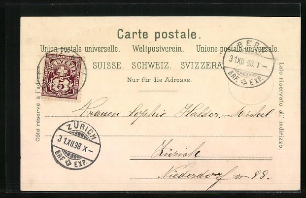 Cartes postales: Litho Bern, Münster, Rathhaus, Dudelsac – D'occasion à Berlin par bartko-reher 1