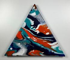 Acryl-Flüssigmalerei, Dreieck