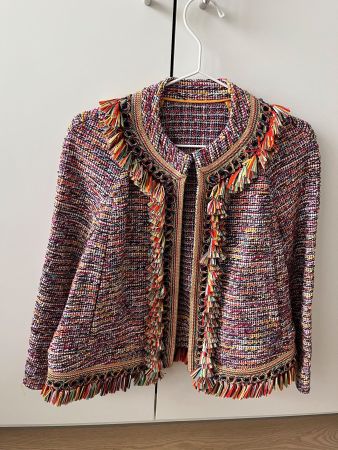 Rossella Jardini Tweed Blazer mit Tasseln
