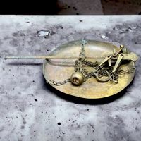 Ancienne balance italienne en laiton et bronze XIX siècle