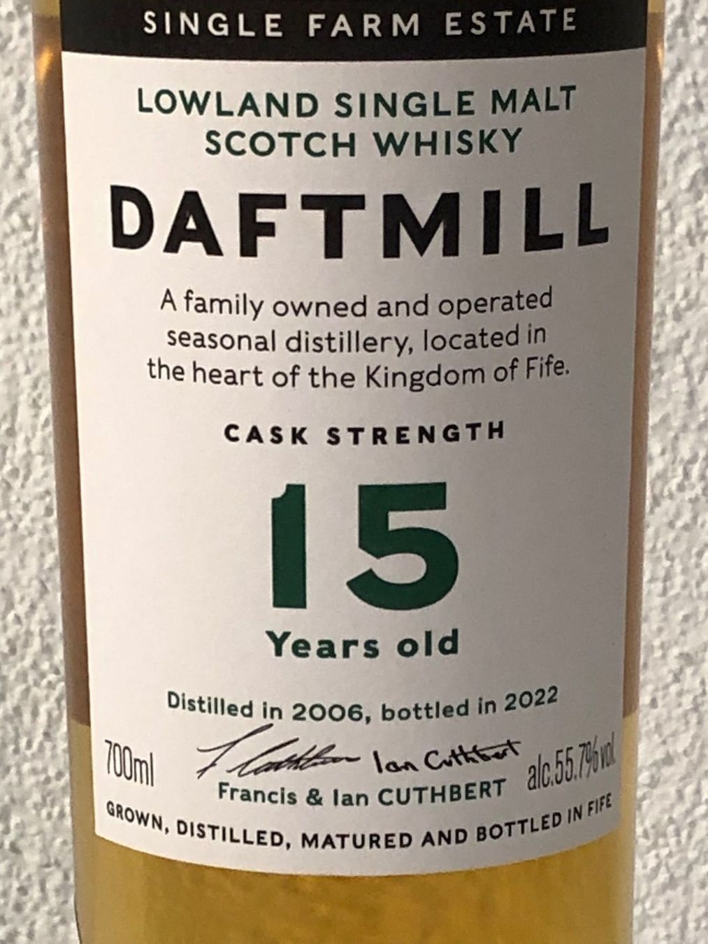 Daftmill Bevande alcoliche: DAFTMILL 15 2006/2022 – Nuovo e nell'imballaggio originale da Zug venduto da A1L-B