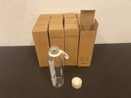 Trinkflaschen aus Glas, je 500ml, 12 Stück