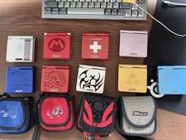 8x Rare Gameboy Advance SP Limited Edition 1x Normal Edition
