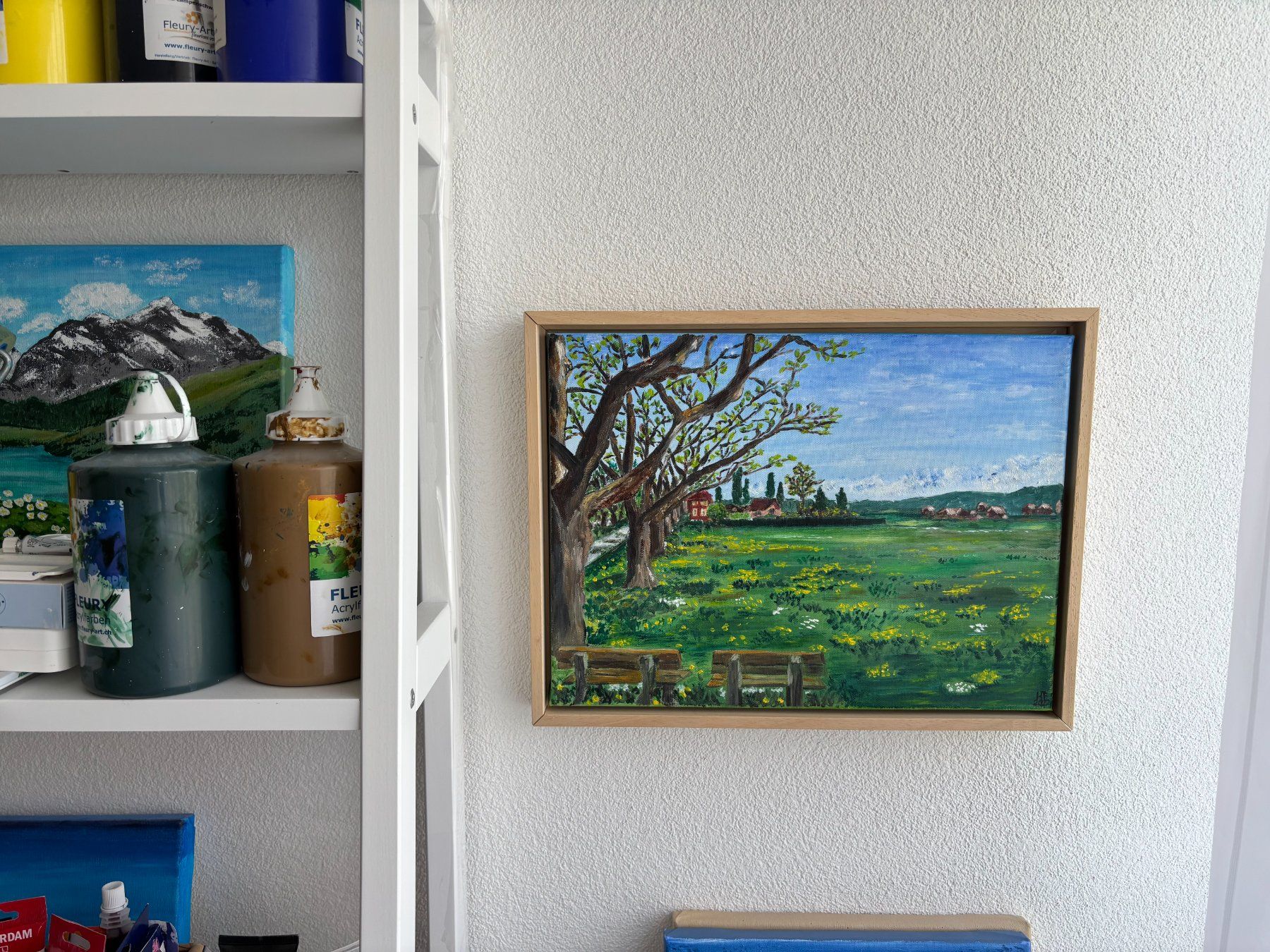Dipinti: Frühlingslandschaft, Gemälde, Originales Ölbild mit Rahmen – Nuovo (secondo la descrizione) da Cham venduto da Felha 1
