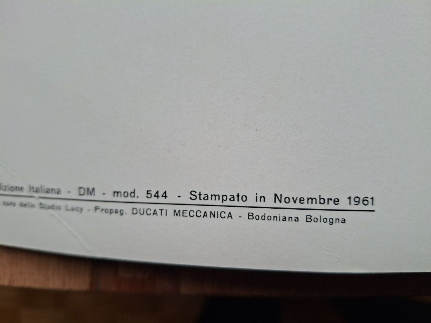 Ducati Documenti: DUCATI 250 DIANA 1961 ORIGINAL PROSPEKT OLDTIMER KÖWE – Usato da Wängi venduto da Toeff85 1