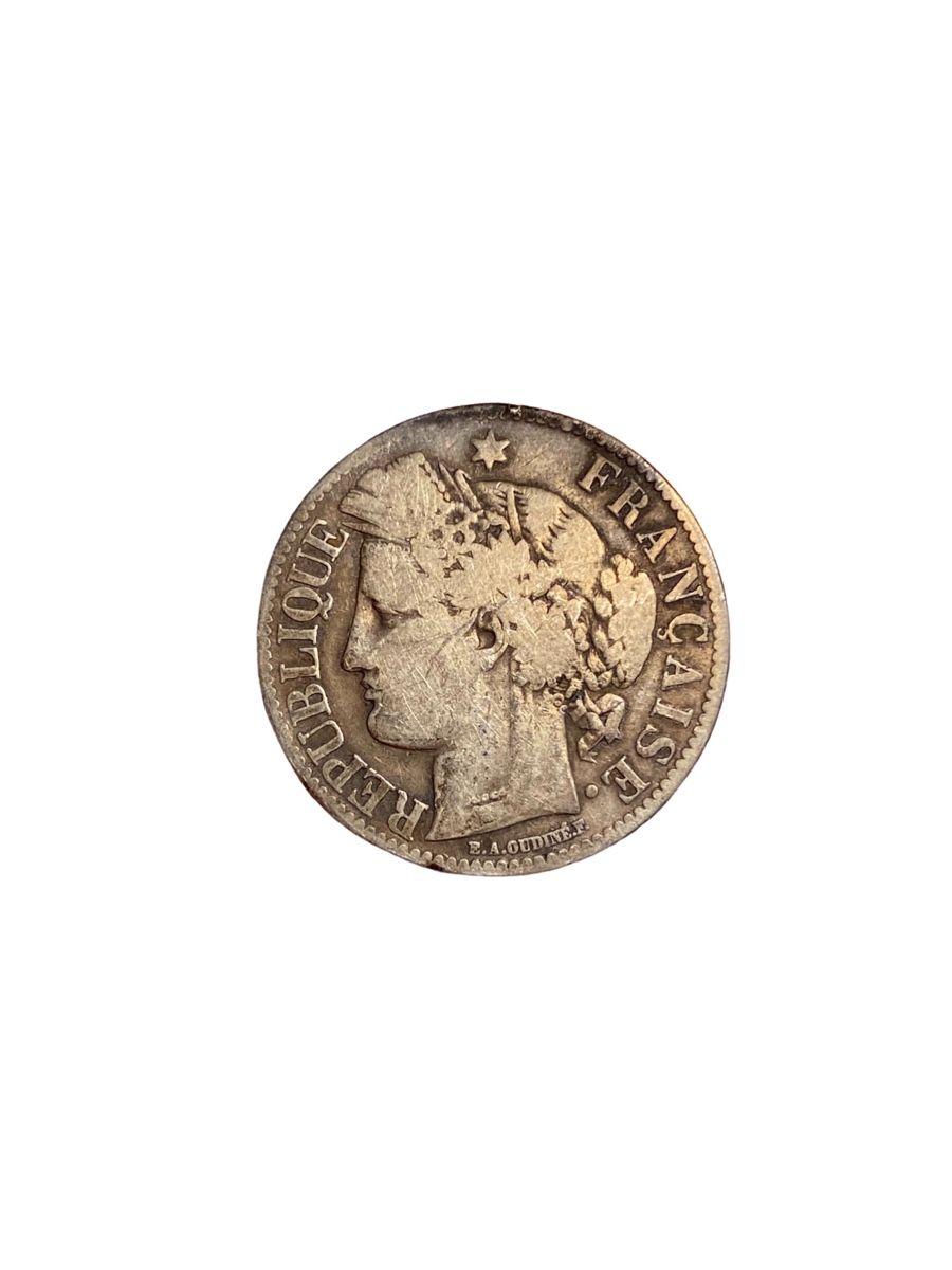 Tutti le monete: 2 francs Cérès 1871 A – Usato da Vuadens venduto da Numispot 1