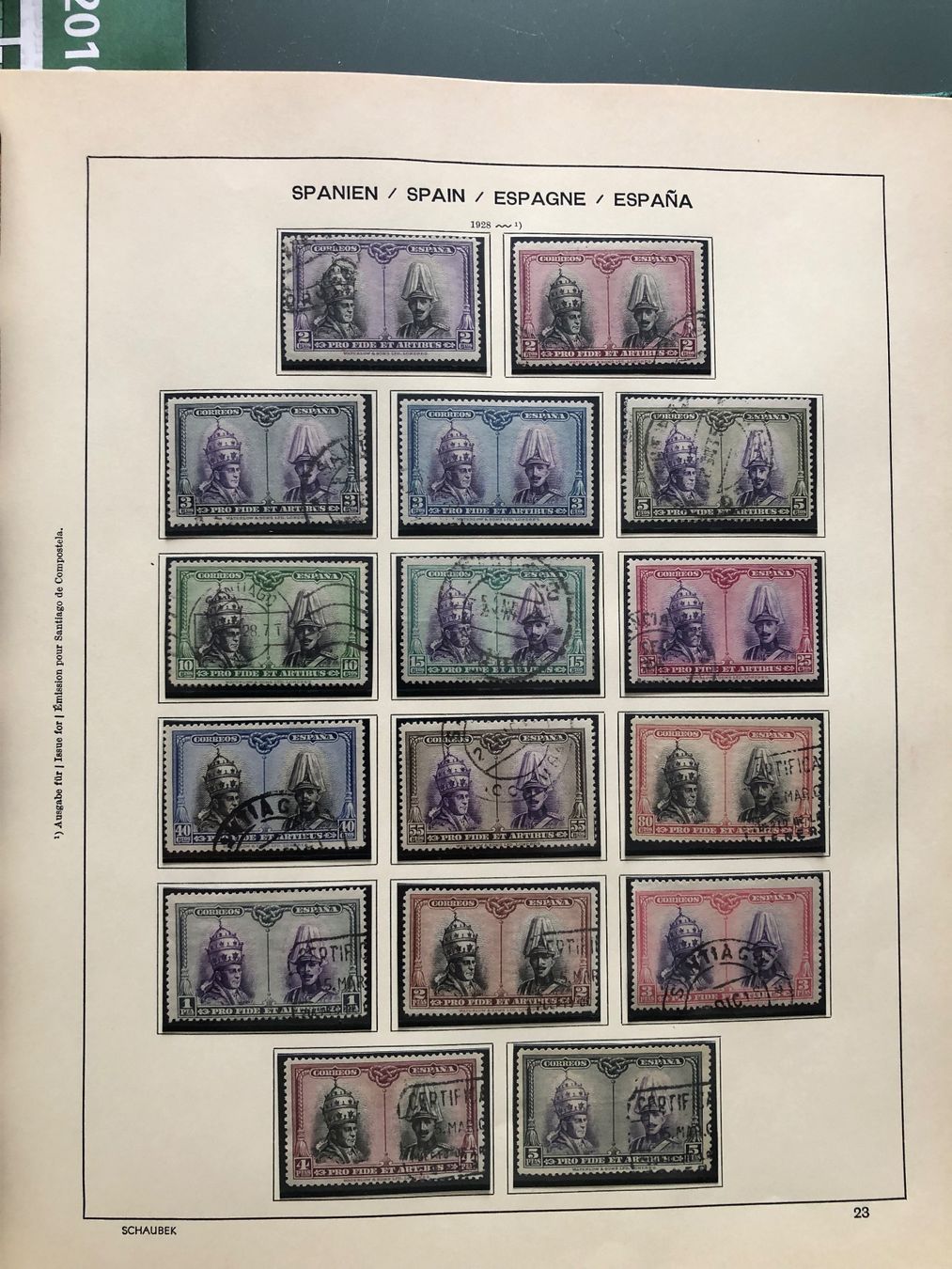 Alle Briefmarken: SPANIEN Klemmbinderalbum 1850-1946 plus Marken – Neu (gemäss Beschreibung) aus Amriswil von carloslo29 6