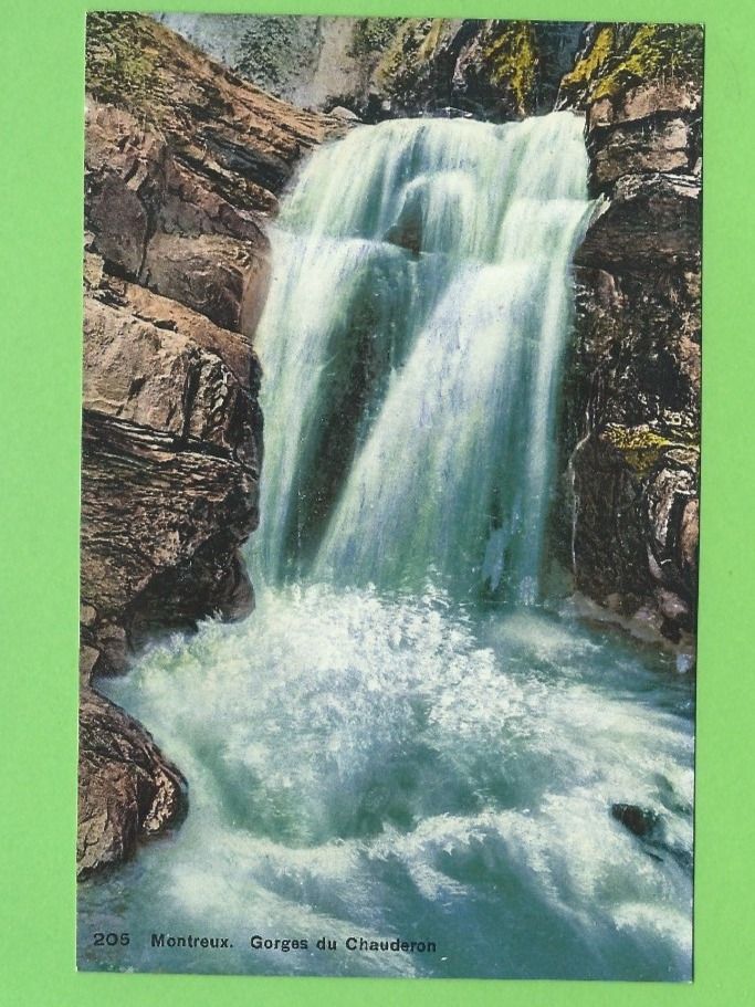 Cartoline postali: Montreux, Gorges du Chauderon – Nuovo (secondo la descrizione) da Zürich venduto da t24_de