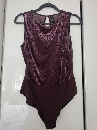 Beldona Body Grösse M Weinrot Samt Mesh