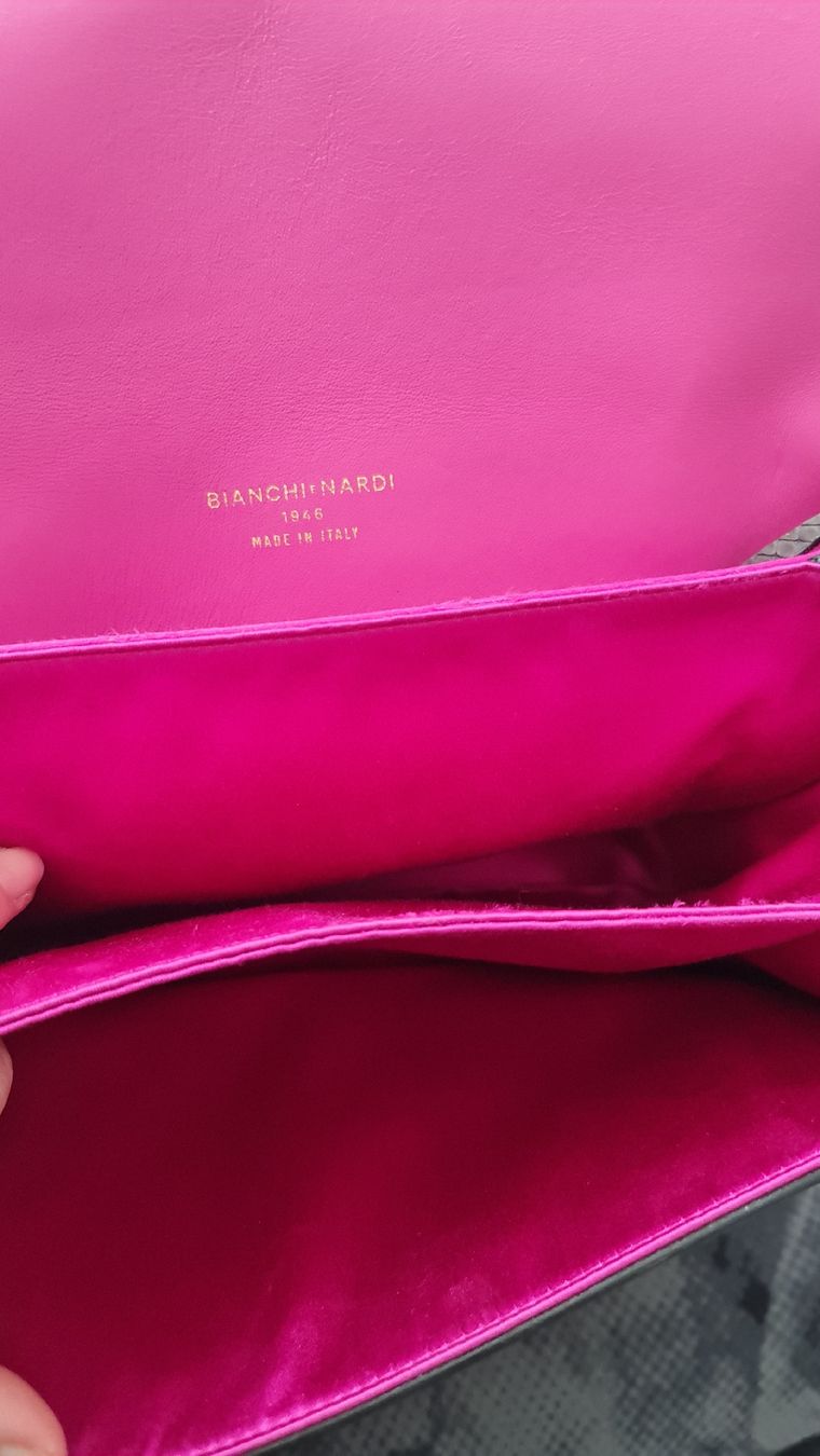 Sacs femmes: Bianchi Nardi Ledertasche Handtasche Python Print Pink – Neuf (Voir description) à Ibach par ole_6whn 6
