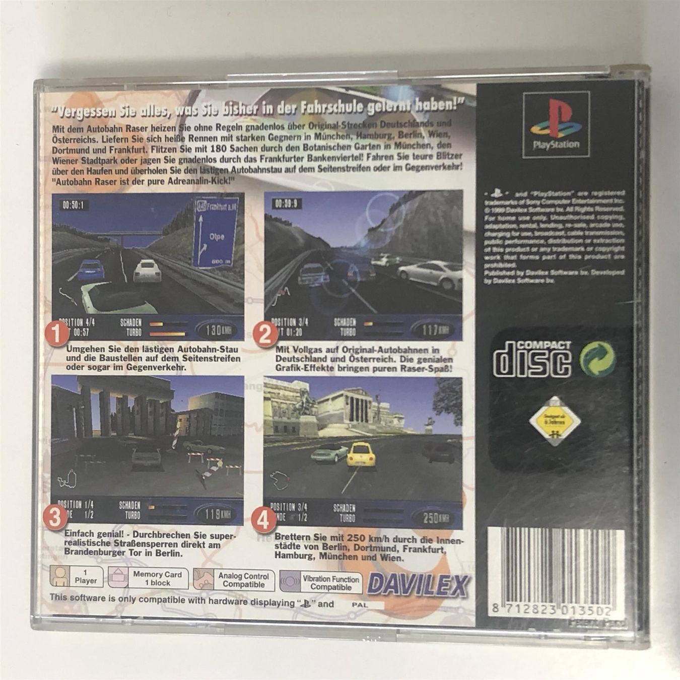 Spiele: Autobahn Raser 2 PS1 – Gebraucht aus Mollis von GamingCorner 2
