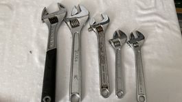 5 Rollgabelschlüssel/ Schraubenschlüssel