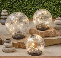 LED Solar Crackle Ball 12 cm