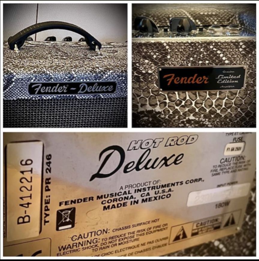 Fender Amplificateurs: Fender Hot Rod Deluxe "PYTHON" Verstärker serviced/Neuwertig – Neuf (Voir description) à Zürich par Hecktriebler 2