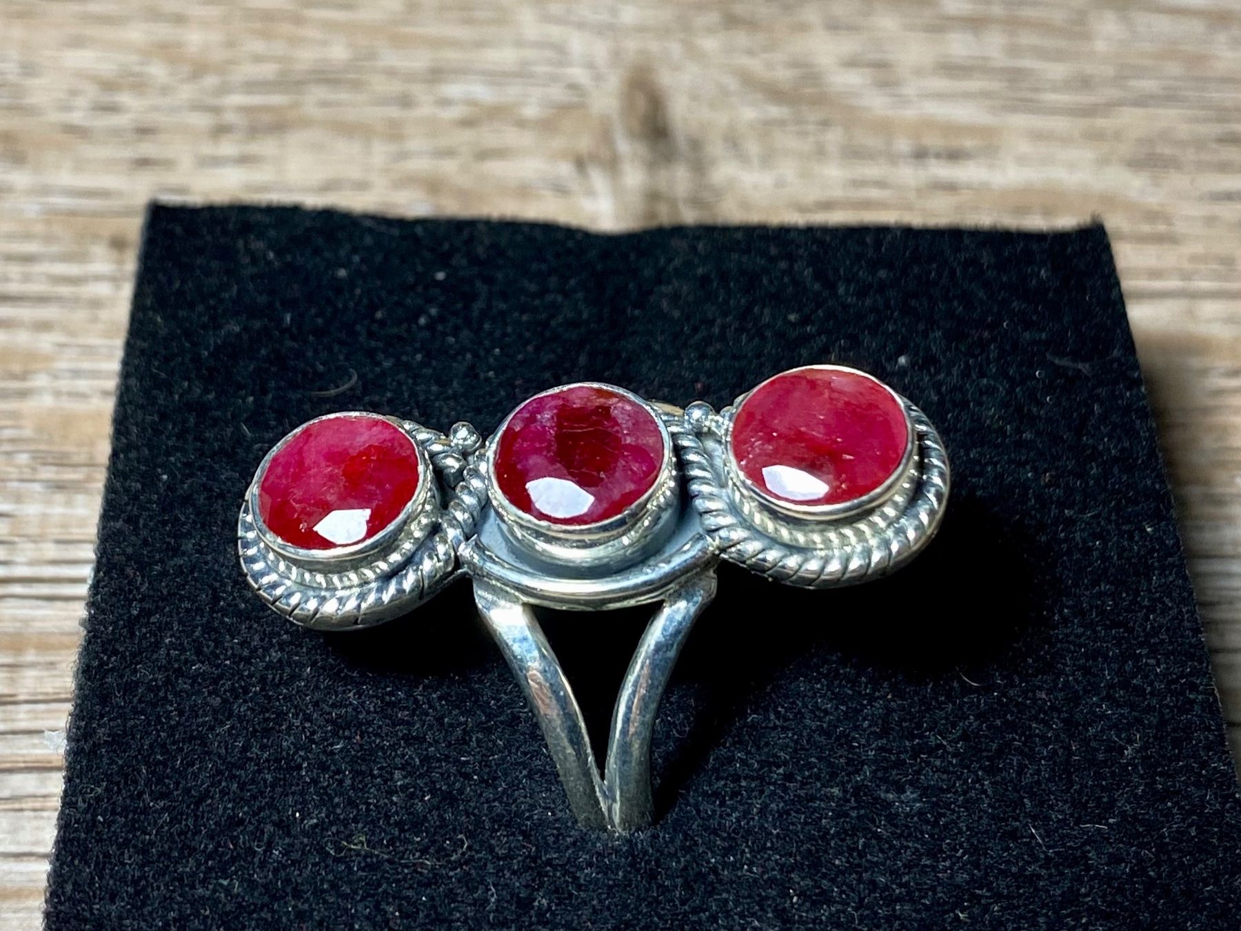 Ringe: Moderner orientalischer Silberring mit natürlichem Rubin – Neu und originalverpackt aus Laax von Kiki_Kingdom3 2