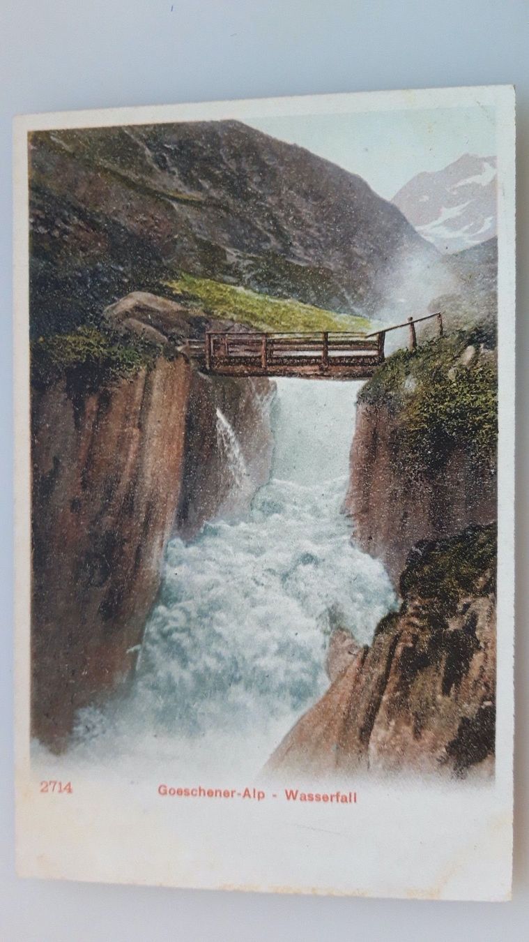 Cartoline postali: Goeschener Alp -Wasserfall – Usato da Sargans venduto da nicsam1815