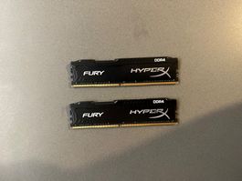 2x Kingston HyperX Fury DDR4 RAM Module je 8GB