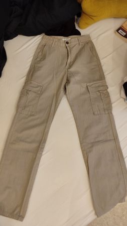 Trendige STR Cargo Hose, Beige, Grösse 38, NEU!