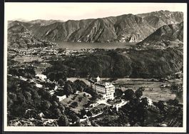 Cademario, Kurhaus mit Blick nach Lugano