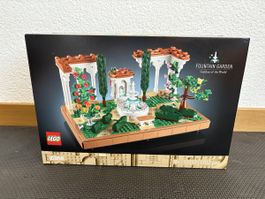 LEGO Icons Brunnen Garten Neu