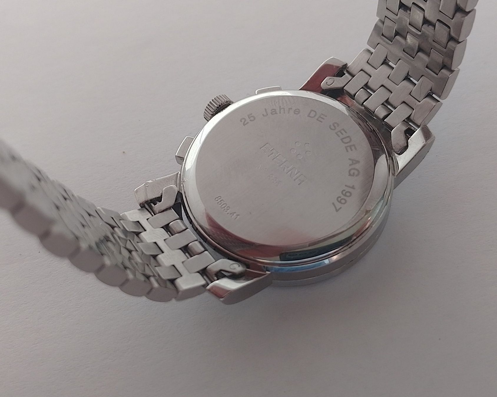 Eterna Orologi: Eterna-Matic Pulsometer Chronograph – Seltene "de Sede" Edit – Usato da Basel venduto da Givens_Watches 5