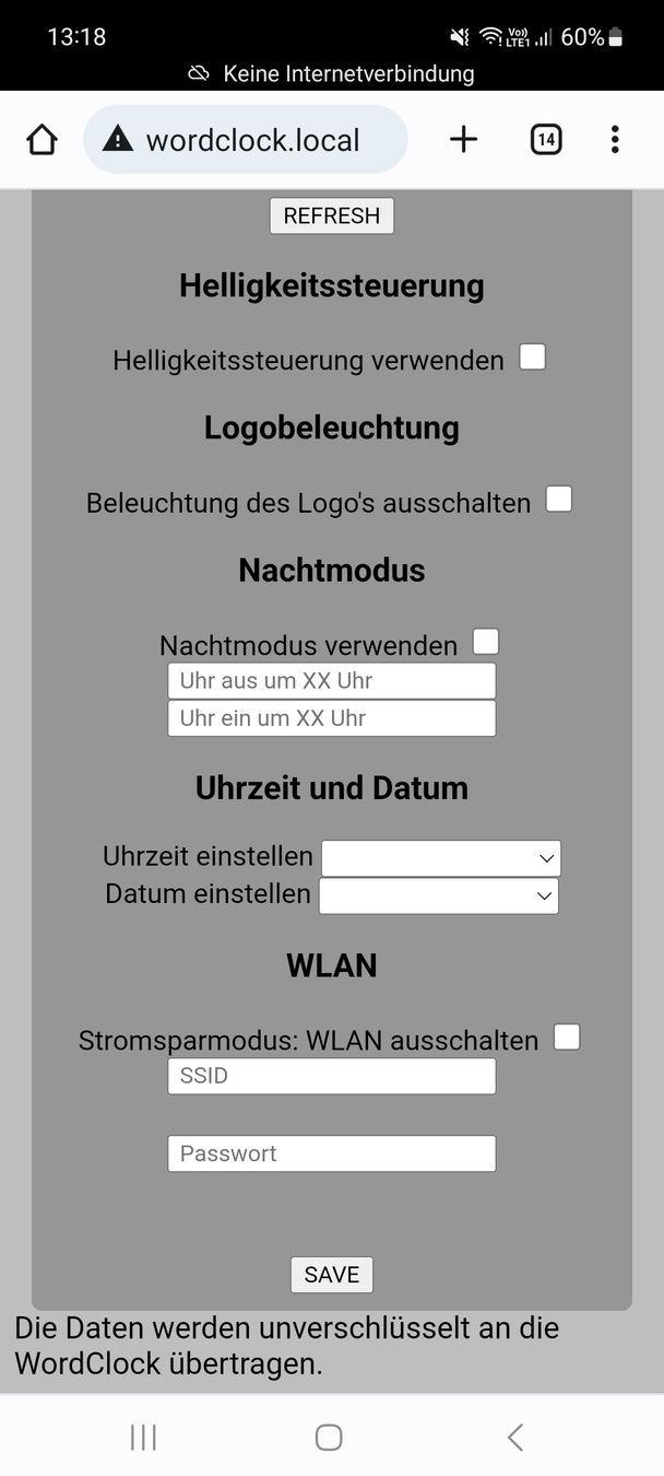 Orologi: WordClock mit Zifferblatt berndeutsch im Rostlook – Nuovo (secondo la descrizione) da Bützberg venduto da Loriot2000 5
