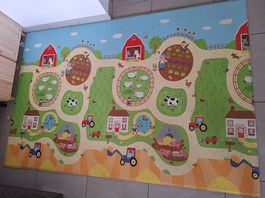 *BABY CARE Spielmatte Busy Farm  210 x 140 cm