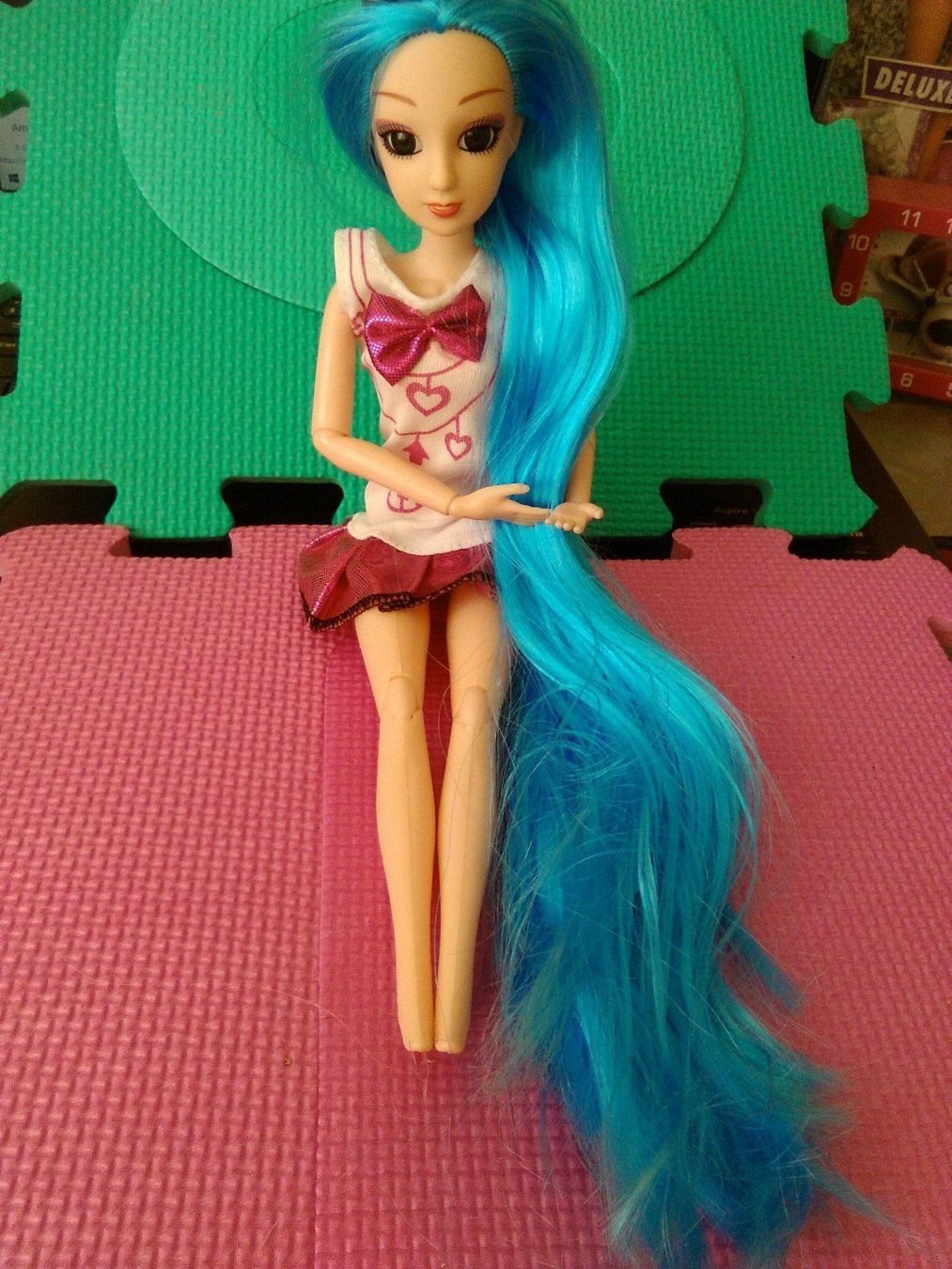 Bambole: barbie puppe,,mit lang dunckelblauhaaren – Nuovo (secondo la descrizione) da Basel venduto da bijoutrie_4 6