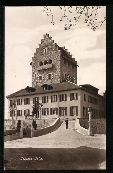 Cartoline postali: AK Uster, Schloss Uster, 1924 – Usato da Berlin venduto da bartko-reher