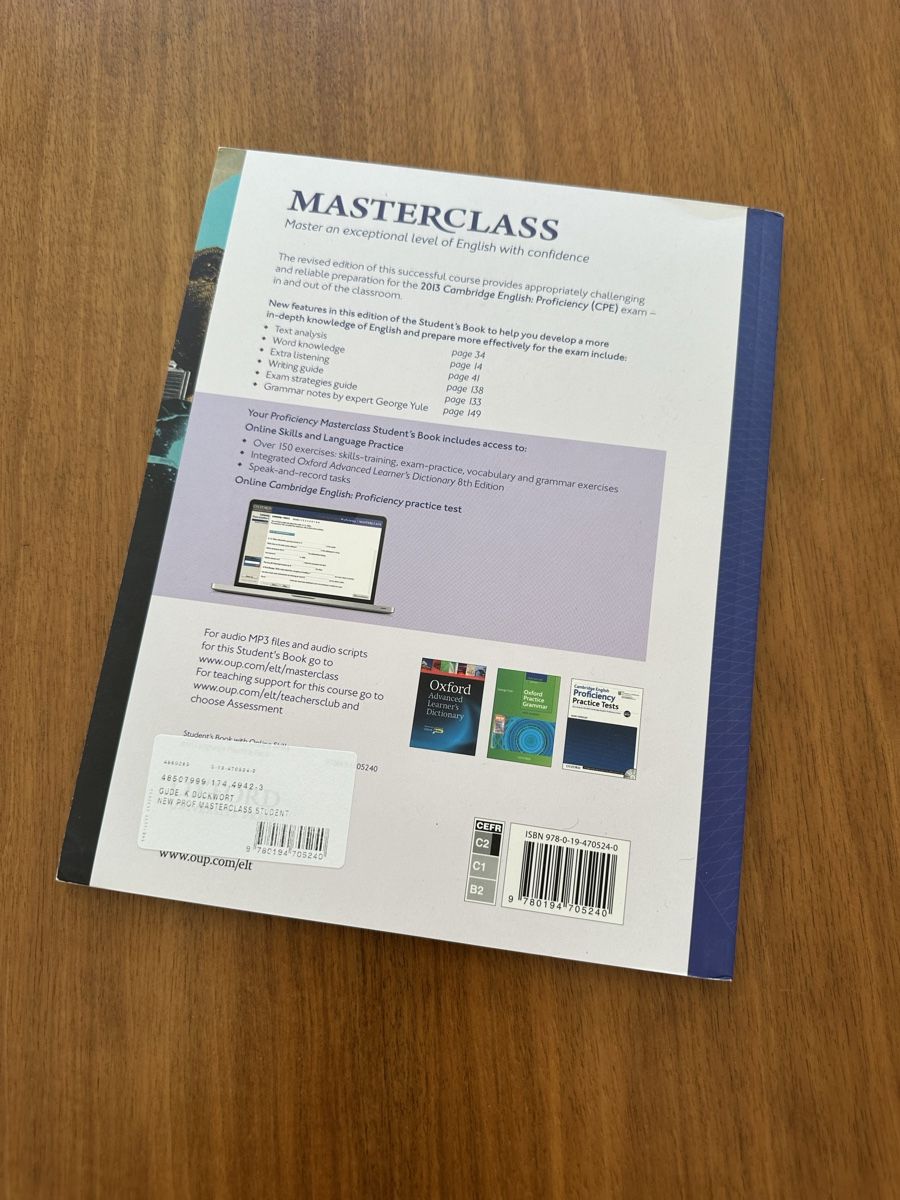 Bücher: OXFORD - Proficiency Masterclass – Neu (gemäss Beschreibung) aus Zürich von stef2010 1