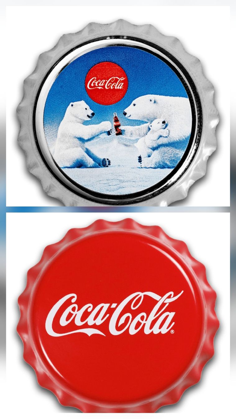Alle Münzen: 2 Silber Coca Cola bottle cap – Neu und originalverpackt aus Tenero von Poker80 2