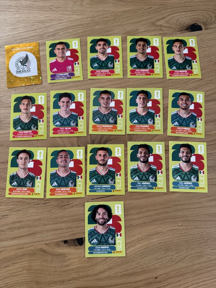 Panini Carte collezionabili: Panini Klebe Bilder Wm 2026 Mexiko – Nuovo (secondo la descrizione) da Gamsen venduto da Lionel321