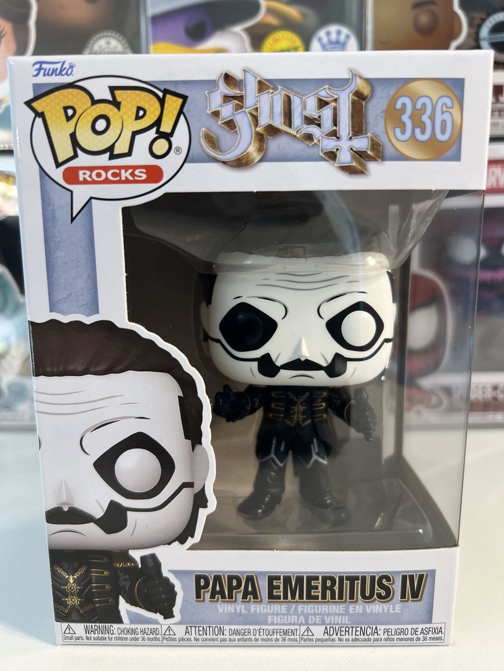 Funko Statuette: Funko POP! Rocks Ghost Papa Emeritus IV – Nuovo e nell'imballaggio originale da Le Mouret venduto da perfectbijou