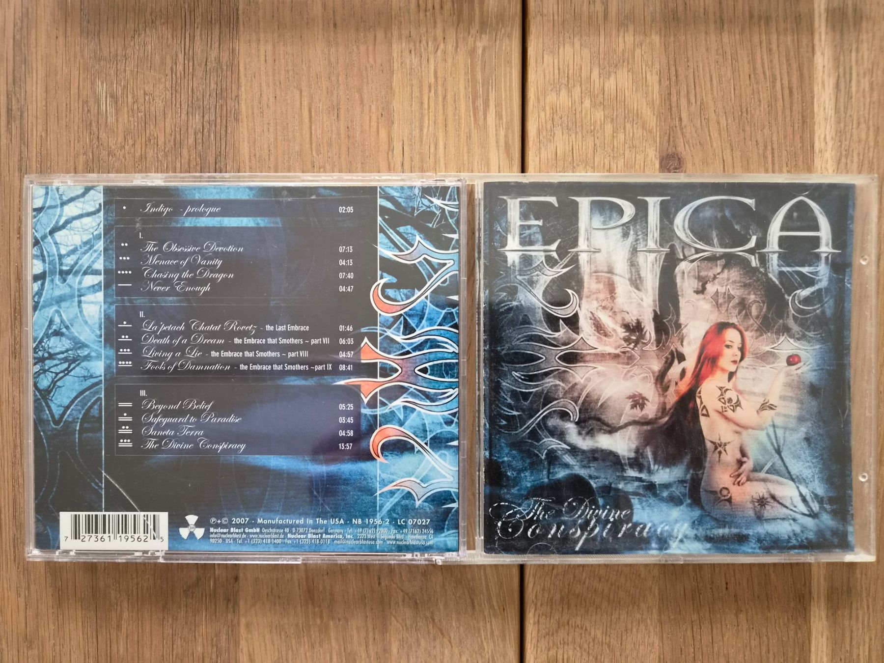 CD: CD Epica - The Divine Conspiracy, 2007 – Usato da Nebikon venduto da Harley-Davidson01