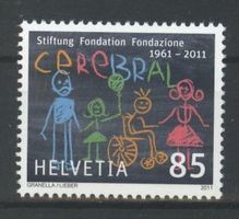 2011, Sondermarke 50 Jahre Stiftung Cerebral **