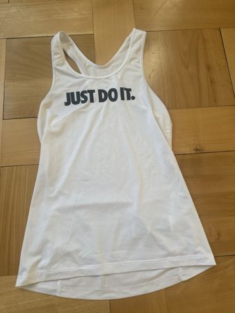 Nike Tanktop weiss Sportshirt Gr. S